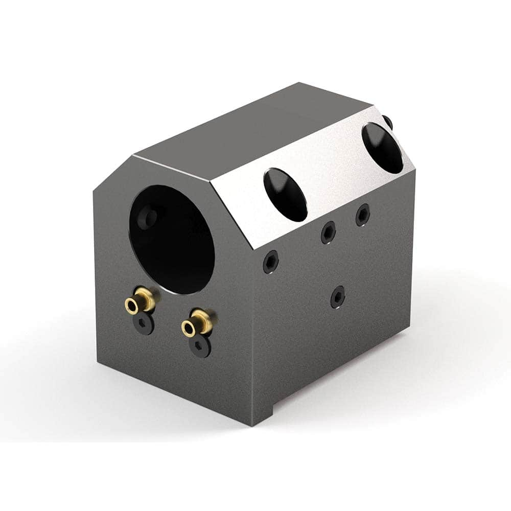 Global CNC Industries - Turret & VDI Tool Holders; Type: Doosan ID Block ; Clamping System: 73mm X 70mm ; Tool Axis: ID ; Through Coolant: No ; Additional Information: 4 Mounting Holes - Exact Industrial Supply