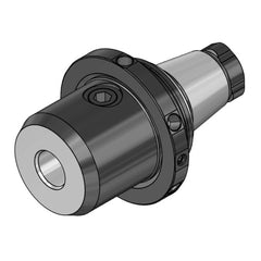 WTO - Modular Tool Holding System Adapters; Modular System Size: 1/2 ; Taper Size: ER25QF ; Projection (mm): 36 ; Through Coolant: Yes - Exact Industrial Supply