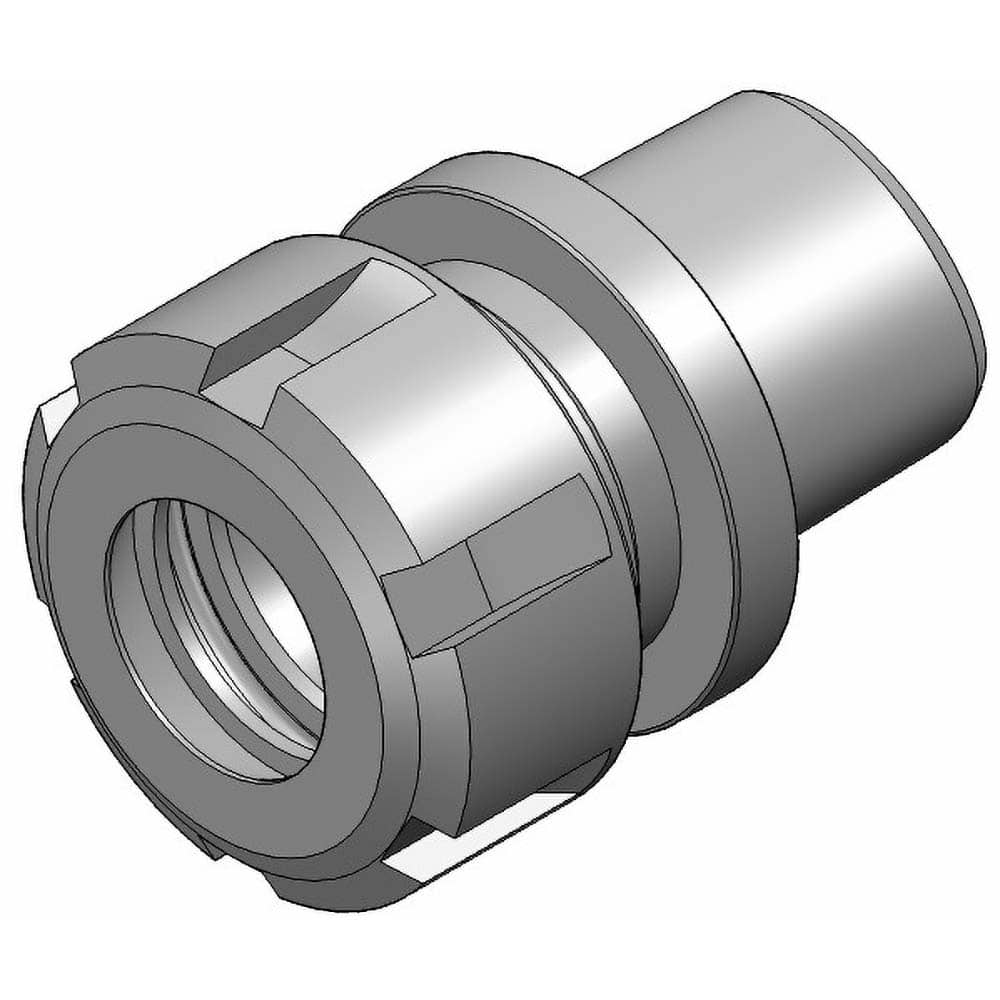 WTO - Modular Tool Holding System Adapters; Modular System Size: ER40 ; Taper Size: C6 ; Projection (mm): 48 ; Through Coolant: Yes - Exact Industrial Supply