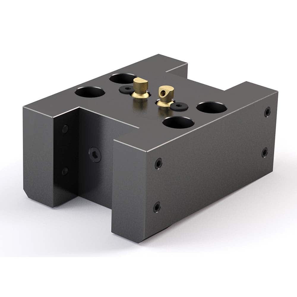 Global CNC Industries - Turret & VDI Tool Holders; Type: Mori OD Turning Block ; Clamping System: 76mm X 35mm ; Tool Axis: OD ; Through Coolant: No ; Outside Diameter (Decimal Inch): 1.0000 ; Additional Information: 4 Mounting Holes - Exact Industrial Supply