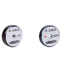 Insize USA LLC - Ring Thread Go/No Gages; Go/No Go: No Go ; Thread Size: 9/16-18 ; Classification: 2A ; Calibrated: No ; Material: Hardend Bearing Steel ; Single or Double Ring: Single - Exact Industrial Supply