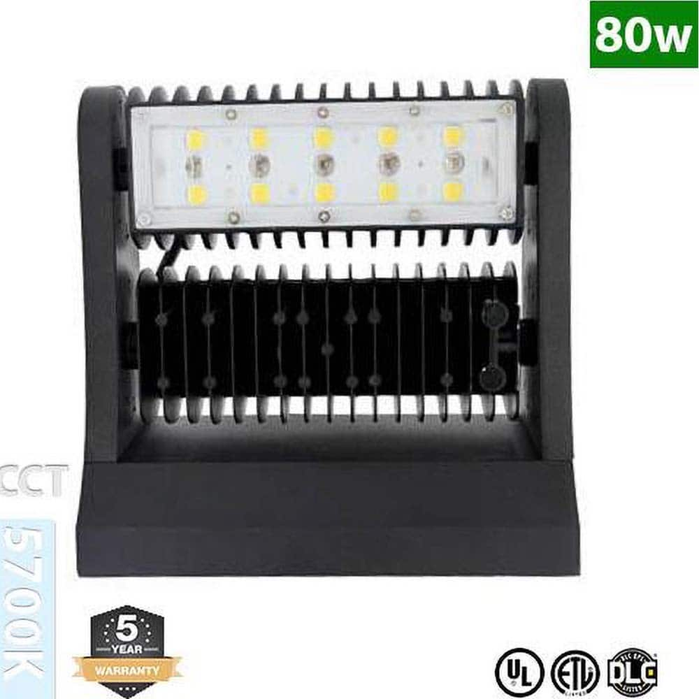 Metro LED - Wall Pack Light Fixtures; Lamp Type: Integrated LED ; Wattage: 80 ; Voltage: 100-277 V ; Housing Material: Aluminum Alloy/Stainless Steel - Exact Industrial Supply