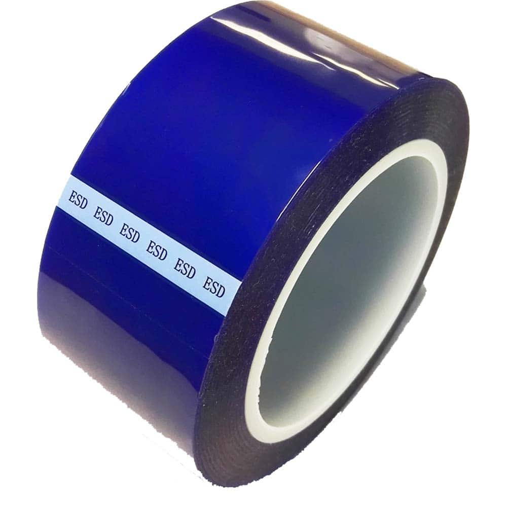 Bertech - Anti-Static Equipment Accessories; Type: ESD Polyester Tape ; Backing Material: Polyester (Film) ; Series: ESDBPT ; Tape Width (Inch): 0.88 ; Tape Length (Feet): 216.00 ; Tape Length (yd): 72.00 - Exact Industrial Supply