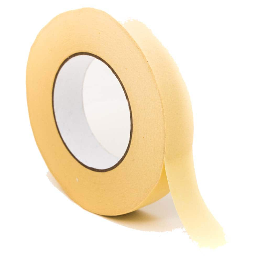 Bertech - Masking & Painters Tape; Tape Type: High Temperature Masking Tape ; Material Type: Crepe Paper ; Width (Inch): 0.31 ; Width (mm): 8.00 ; Length (Feet): 180.000 ; Length (yd): 60.00 - Exact Industrial Supply