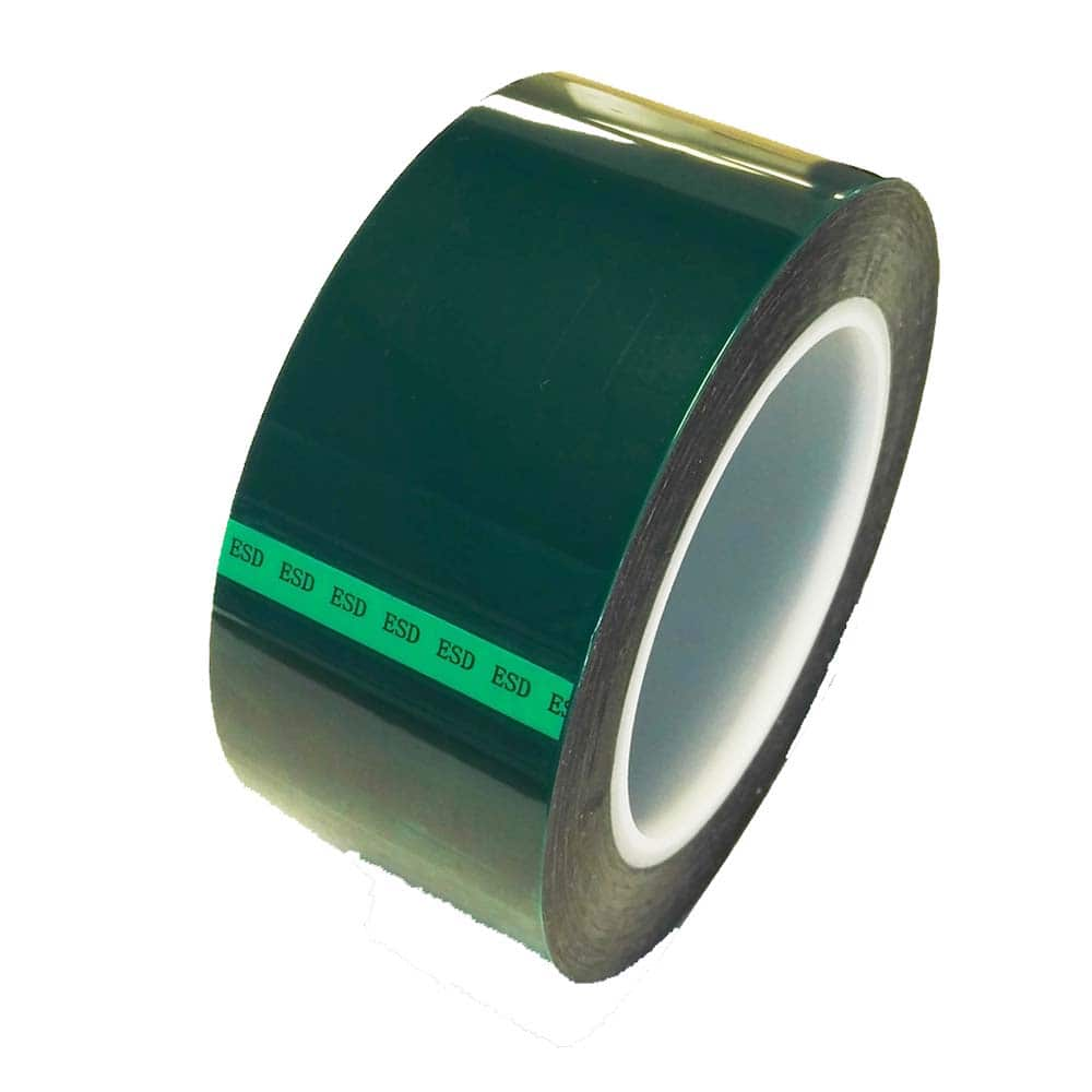 Bertech - Anti-Static Equipment Accessories; Type: ESD Polyester Tape ; Backing Material: Polyester (Film) ; Series: ESDGPT ; Tape Width (Inch): 1.75 ; Tape Length (Feet): 216.00 ; Tape Length (yd): 72.00 - Exact Industrial Supply