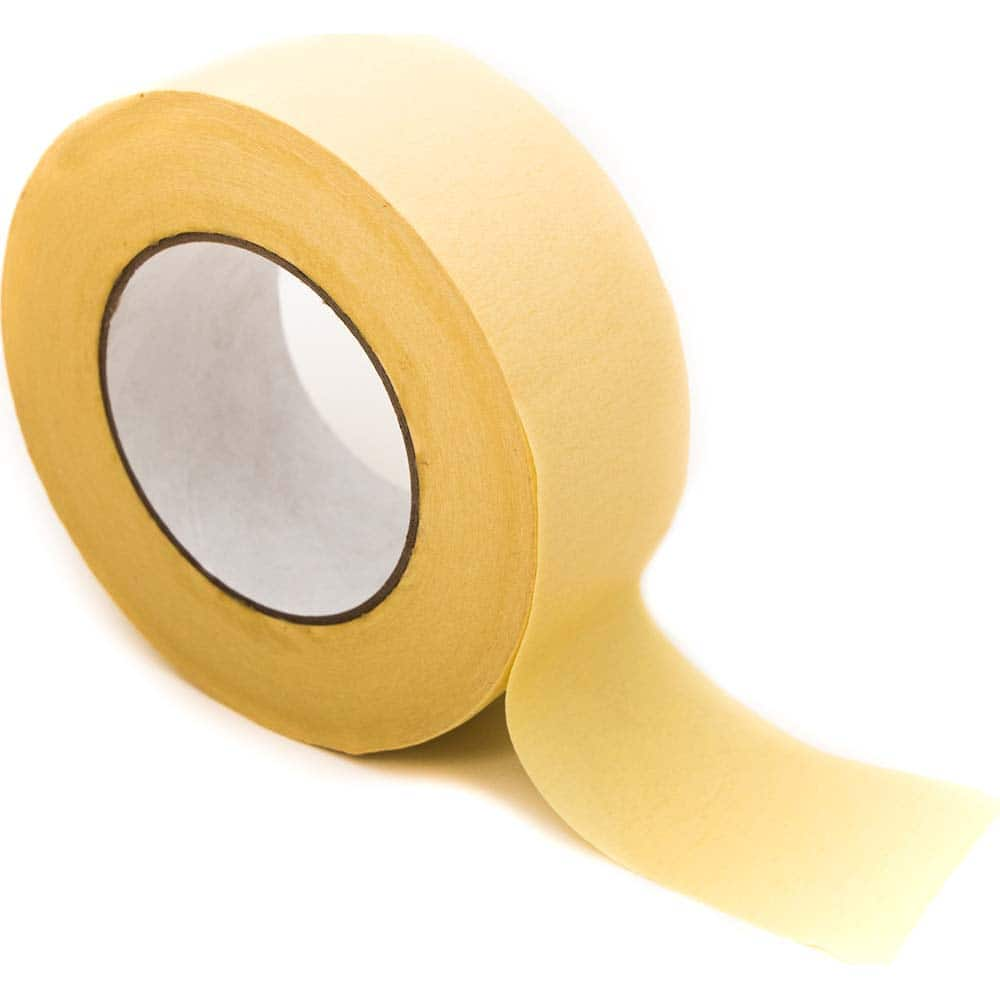 Bertech - Masking & Painters Tape; Tape Type: High Temperature Masking Tape ; Material Type: Crepe Paper ; Width (Inch): 2-1/2 ; Length (Feet): 180.000 ; Length (yd): 60.00 ; Color: Beige - Exact Industrial Supply