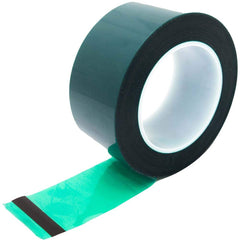 Bertech - Masking & Painters Tape; Tape Type: High Temperature Masking Tape ; Material Type: Polyester Film ; Width (Inch): 3-1/2 ; Length (Feet): 216.000 ; Length (yd): 72.00 ; Color: Green - Exact Industrial Supply