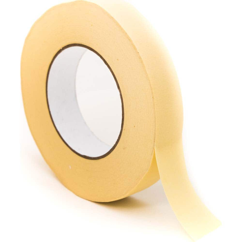 Bertech - Masking & Painters Tape; Tape Type: High Temperature Masking Tape ; Material Type: Crepe Paper ; Width (Inch): 15/16 ; Length (Feet): 180.000 ; Length (yd): 60.00 ; Color: Beige - Exact Industrial Supply