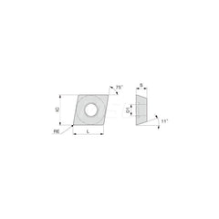 Turning Insert:  EPGT4.51.81F-JS SH725,  Solid Carbide TiAlN Finish,  Neutral,  0.0160″ Corner Radius,  75.0 &deg N/A Diamond,  Series  EPGT