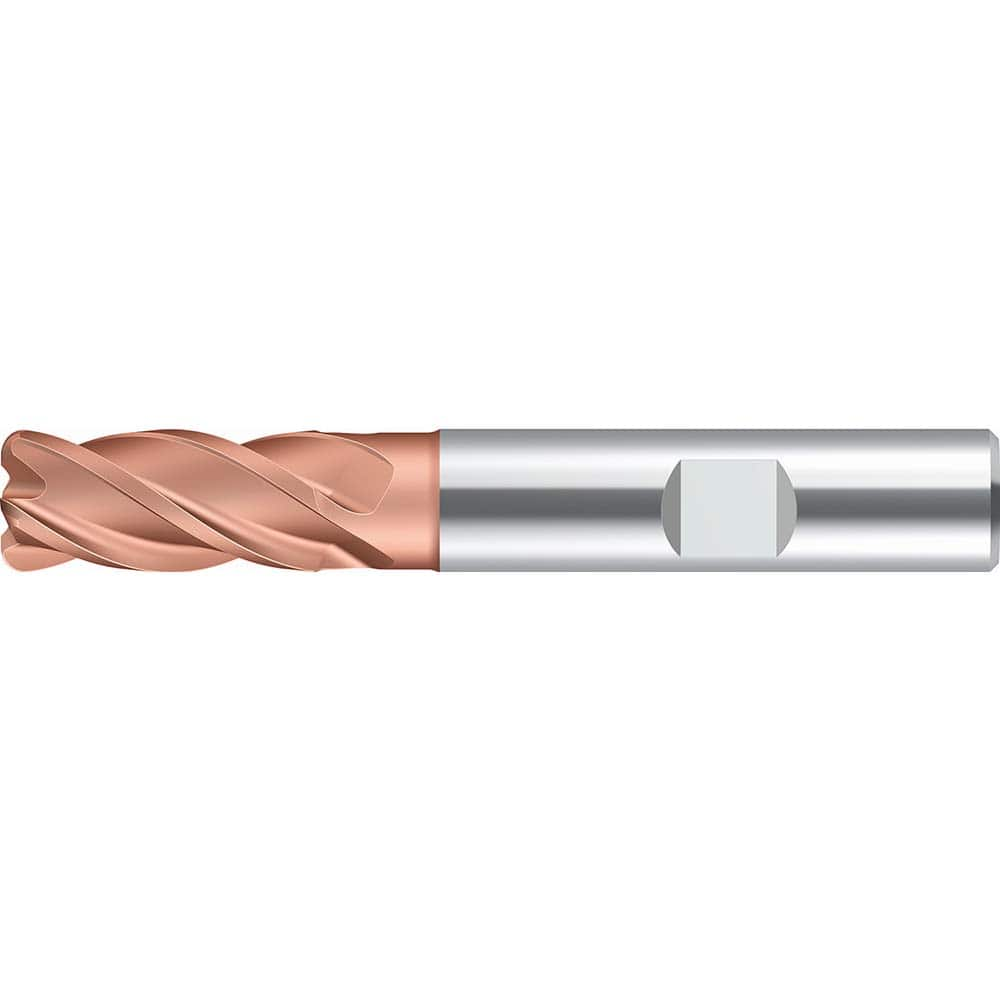 Corner Radius End Mill Head: 1/8″ Radius, 4 Flutes Solid Carbide