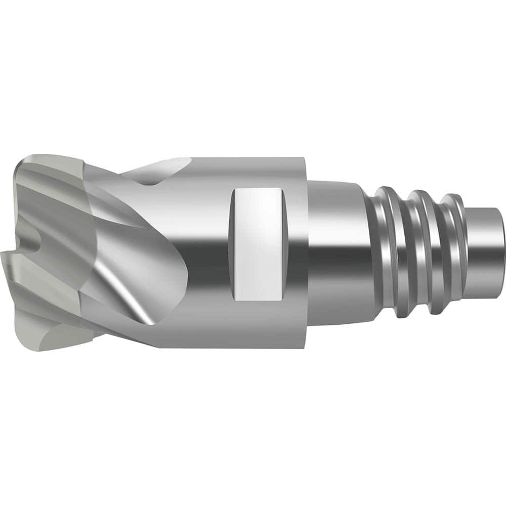 Corner Radius End Mill Head: 6 Flutes E16, Solid Carbide