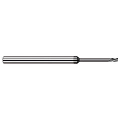 Harvey Tool - 1/16", 3/32" LOC, 1/8" Shank Diam, 2-1/2" OAL, 3 Flute Solid Carbide Square End Mill - Exact Industrial Supply