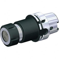 Collet Chuck: 1 to 13 mm Capacity, ER Collet, 63 mm Shank Dia, Taper Shank 80 mm Projection, Balanced to 20,000 RPM, Through Coolant