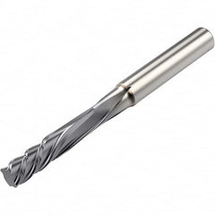 Seco - 14.8mm Diam, 54.99mm LOC, Solid Carbide Diamond-Pattern End Mill End Router Bit - Benchmark Tooling