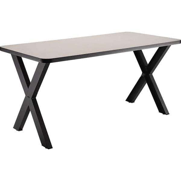 National Public Seating - Stationary Tables Type: Cafeteria Tables Material: HPL Top; MDF Core w/Protect Edge; Steel - Benchmark Tooling