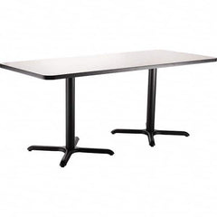 National Public Seating - Stationary Tables Type: Breakroom Material: HPL Particleboard Core w/T-Mold; Steel - Benchmark Tooling