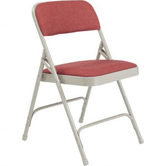 National Public Seating - Folding Chairs Pad Type: Folding Chair w/Fabric Padded Seat Material: Fabric; Steel - Benchmark Tooling