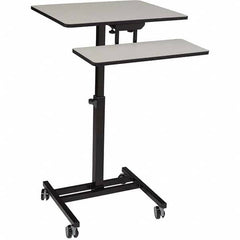 National Public Seating - Mobile Work Centers Type: Desktop Sit-Stand Workstation Load Capacity (Lb.): 75 - Benchmark Tooling