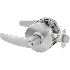 Institution Lever Lockset for 1-3/4 to 2″ Doors Key-in Lever, 2-3/4″ Backset, Satin Chrome Finish