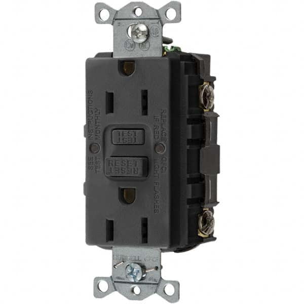 Bryant Electric - GFCI Receptacles Grade: Commercial Color: Black - Benchmark Tooling