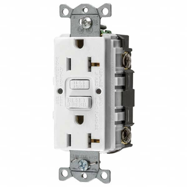 Bryant Electric - GFCI Receptacles Grade: Commercial Color: White - Benchmark Tooling