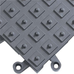 Wearwell - 1 10-Piece 18" Long x 18" Wide x 7/8" Thick, Modular Matting System - Benchmark Tooling