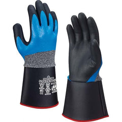 SHOWA - Size XL (9), ANSI Cut Lvl A4, Puncture Lvl 3, Abrasion Lvl 4, Foam Nitrile Coated Cut & Puncture Resistant Gloves - Benchmark Tooling