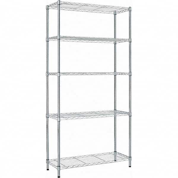 ALERA - 1,250 Lb Capacity 5 Shelf Wire Shelving - Starter Unit - Benchmark Tooling