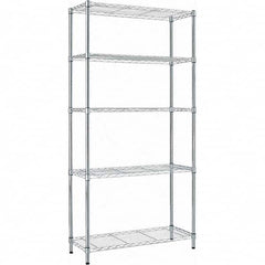 ALERA - 1,250 Lb Capacity 5 Shelf Wire Shelving - Starter Unit - Benchmark Tooling