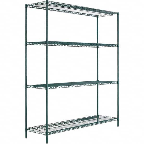 ALERA - 4,000 Lb Capacity 4 Shelf Wire Shelving - Starter Unit - Benchmark Tooling