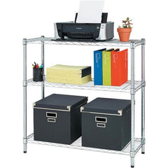 ALERA - 750 Lb Capacity 3 Shelf Wire Shelving - Starter Unit - Benchmark Tooling