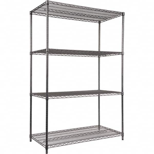 ALERA - 4,000 Lb Capacity 4 Shelf Wire Shelving - Starter Unit - Benchmark Tooling