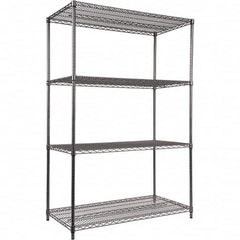 ALERA - 4,000 Lb Capacity 4 Shelf Wire Shelving - Starter Unit - Benchmark Tooling