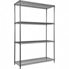 ALERA - 5,000 Lb Capacity 4 Shelf Wire Shelving - Starter Unit - Benchmark Tooling