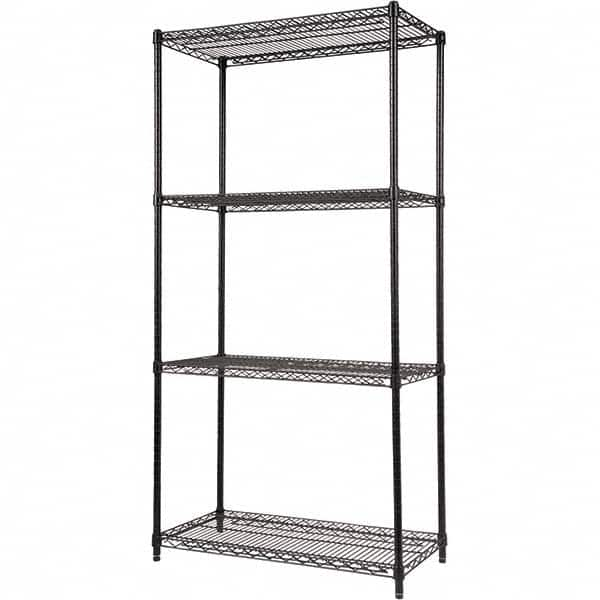 ALERA - 5,000 Lb Capacity 4 Shelf Wire Shelving - Starter Unit - Benchmark Tooling