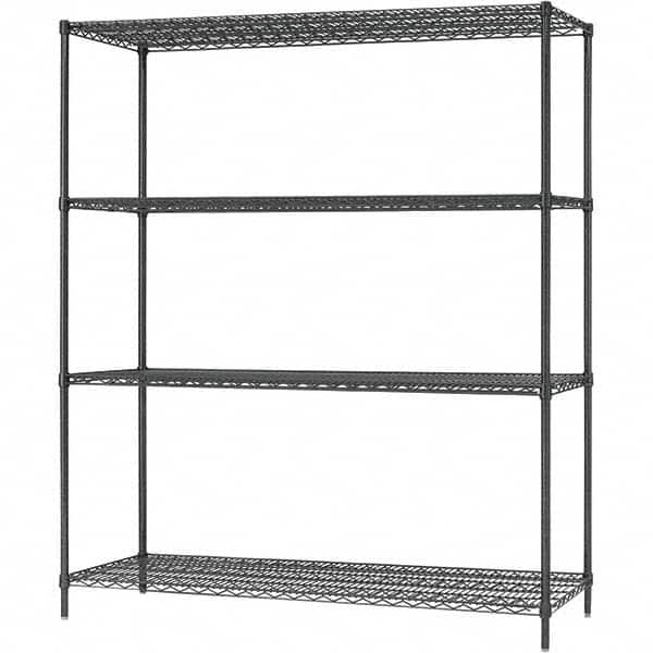 ALERA - 4,000 Lb Capacity 4 Shelf Wire Shelving - Starter Unit - Benchmark Tooling