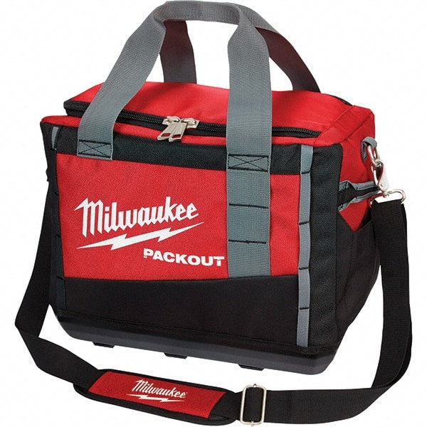 Milwaukee Tool - PACKOUT 3 Pocket, Ballistic Polyester, Red/Black Tool Bag - Benchmark Tooling