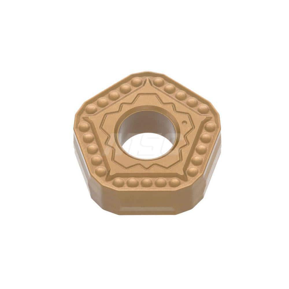 Turning Insert:  POMG643MNW T9225,  Solid Carbide TiCN, Al2O3 & TiN Finish,  Neutral,  3/4″ Inscribed Circle,  0.0470″ Corner Radius,  72.0 &deg N/A Pentagon,  Series  POMG