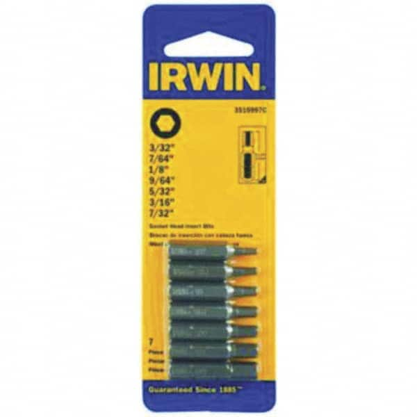 Irwin - 7/32" Square Size Insert Bit Set - Benchmark Tooling