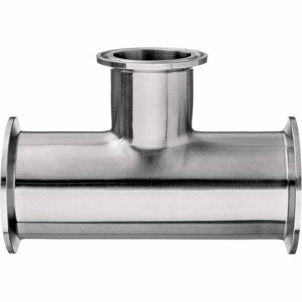 Value Collection - Sanitary Stainless Steel Pipe Fittings Type: Tee Style: Quick-Clamp - Benchmark Tooling