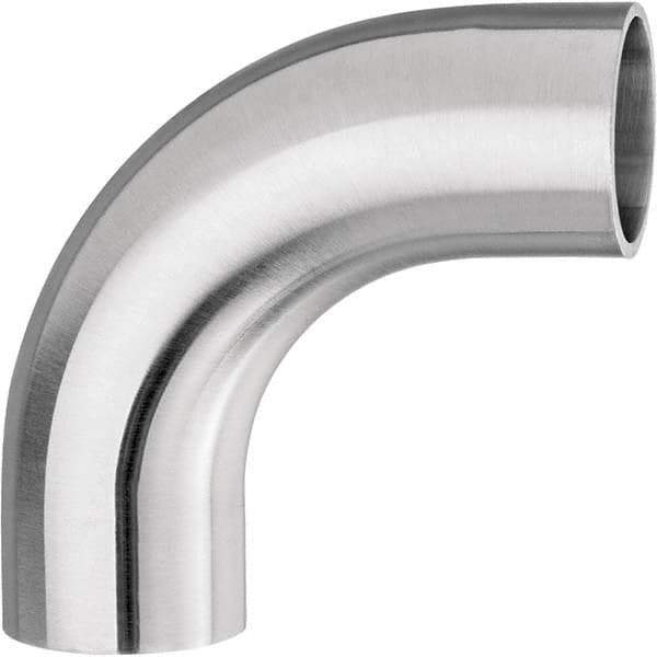 Value Collection - Sanitary Stainless Steel Pipe Fittings Type: 90 Elbow Style: Butt Weld - Benchmark Tooling
