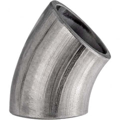 Value Collection - Sanitary Stainless Steel Pipe Fittings Type: 45 Short Elbow Style: Butt Weld - Benchmark Tooling