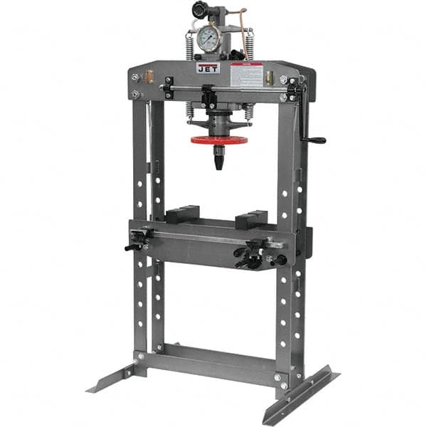 Jet - 15 Ton Hydraulic Shop Press - 4-1/2 Inch Stroke - Benchmark Tooling