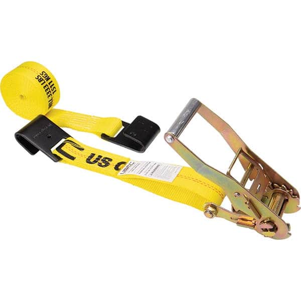 US Cargo Control - Slings & Tiedowns (Load-Rated) Type: Ratchet Tie Down Width (Inch): 2 - Benchmark Tooling