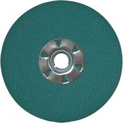 VSM - 7" Diam 7/8" Hole 50 Grit Fiber Disc - Coarse Grade, Zirconia Alumina, 8,000 Max RPM, Series ZF047 - Benchmark Tooling