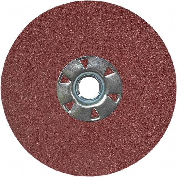 VSM - 7" Diam 7/8" Hole 36 Grit Fiber Disc - Very Coarse Grade, Aluminum Oxide, 8,000 Max RPM, Series KF708 - Benchmark Tooling