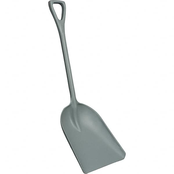 Remco - 17" High x 14" Wide Square Plastic Shovel - 42" Long Plastic D-Grip Handle, No Step - Benchmark Tooling