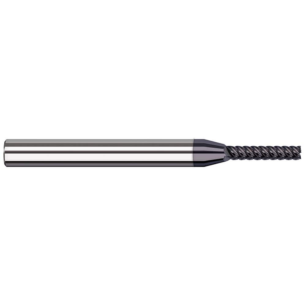 Square End Mill: 3/8'' Dia, 2'' LOC, 3/8'' Shank Dia, 4'' OAL, 7 Flutes, Solid Carbide Single End, AlTiN Finish, 41 ° Variable Helix, RH Cut, RH Flute