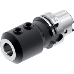 Seco - HSK125 Dual Contact Taper Shank 25mm Hole End Mill Holder/Adapter - 65mm Nose Diam, 160mm Projection, Through-Spindle Coolant - Exact Industrial Supply