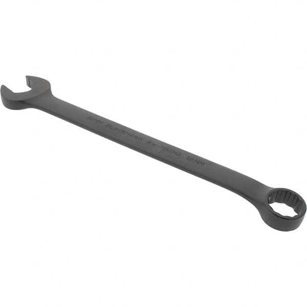 Blackhawk by Proto - 32mm 12 Point Offset Combination Wrench - 15° Offset Angle, 16.9" OAL, Steel, Black Finish - Benchmark Tooling